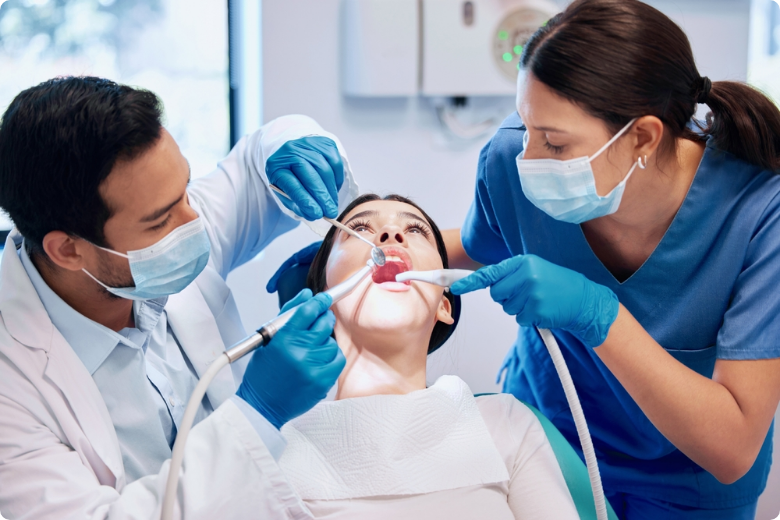 Relaxed patient receiving IV sedation for a root canal at Star Dental Institute